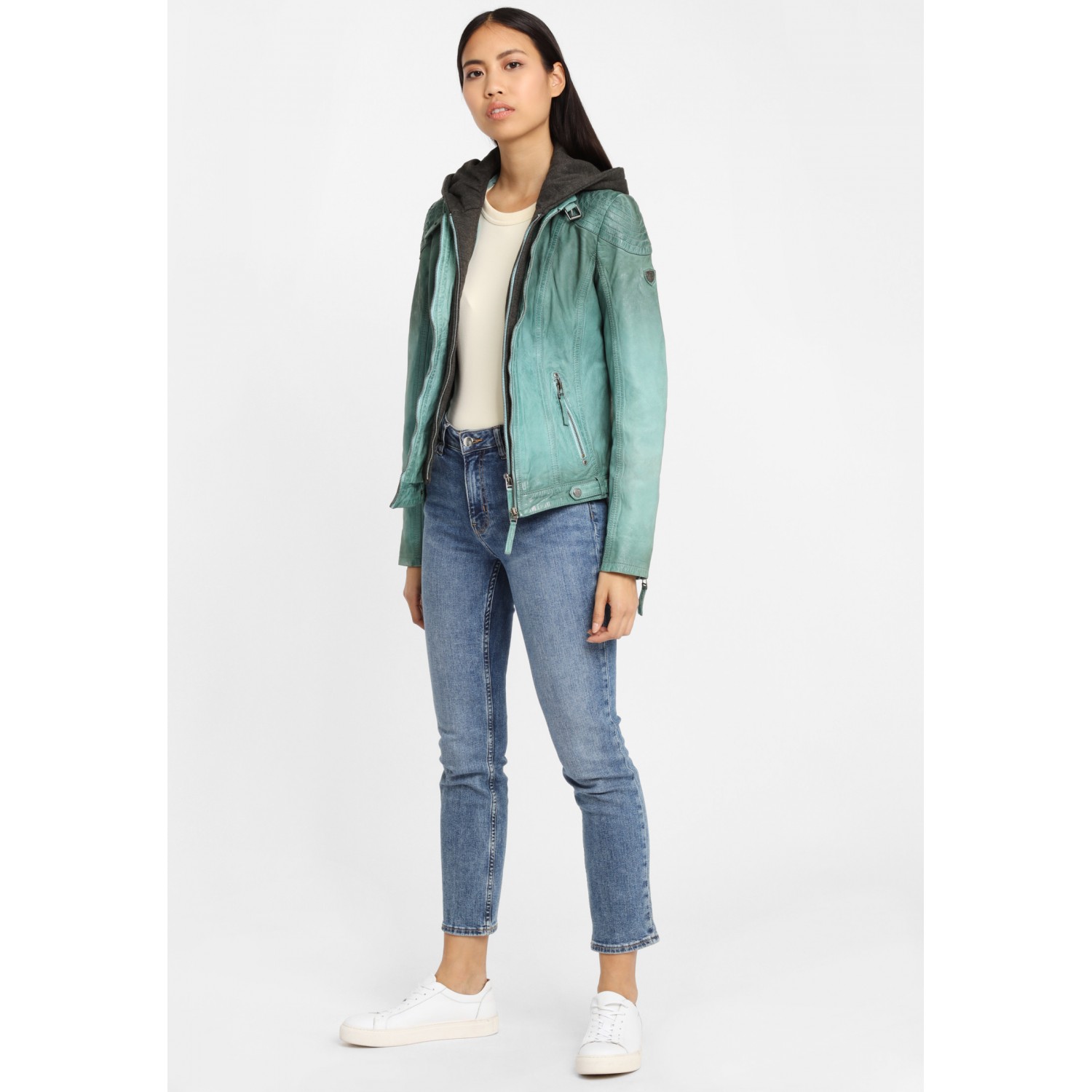 Kurtka skórzana damska Gipsy Turquoise GGCascha LAMOV – BLACK FRIDAY Kurtka skórzana damska Gipsy Turquoise GGCascha LAMOV – BLACK FRIDAY