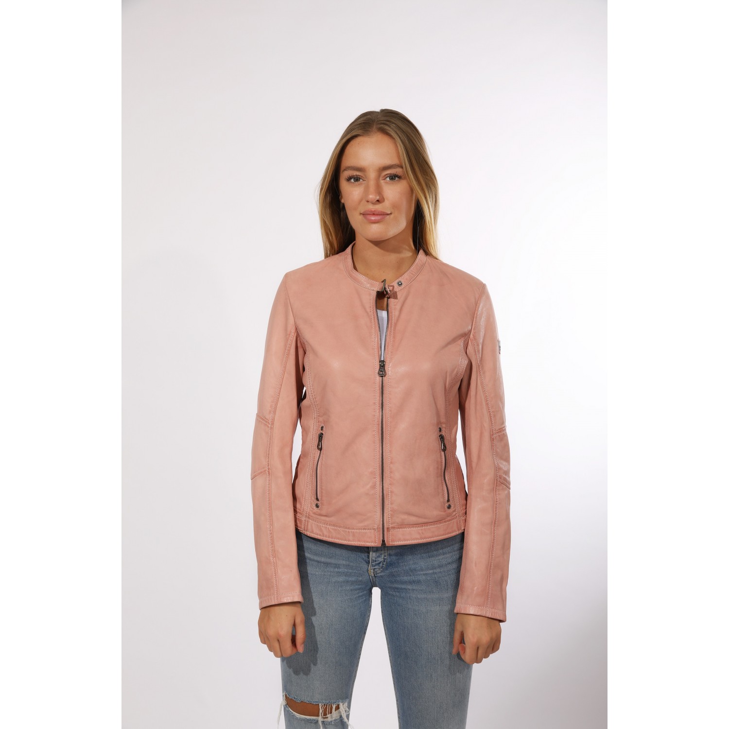 Damska kurtka skórzana Gipsy Pale Pink GGMieke 2 NSLV – ODZIEŻ Damska kurtka skórzana Gipsy Pale Pink GGMieke 2 NSLV – ODZIEŻ