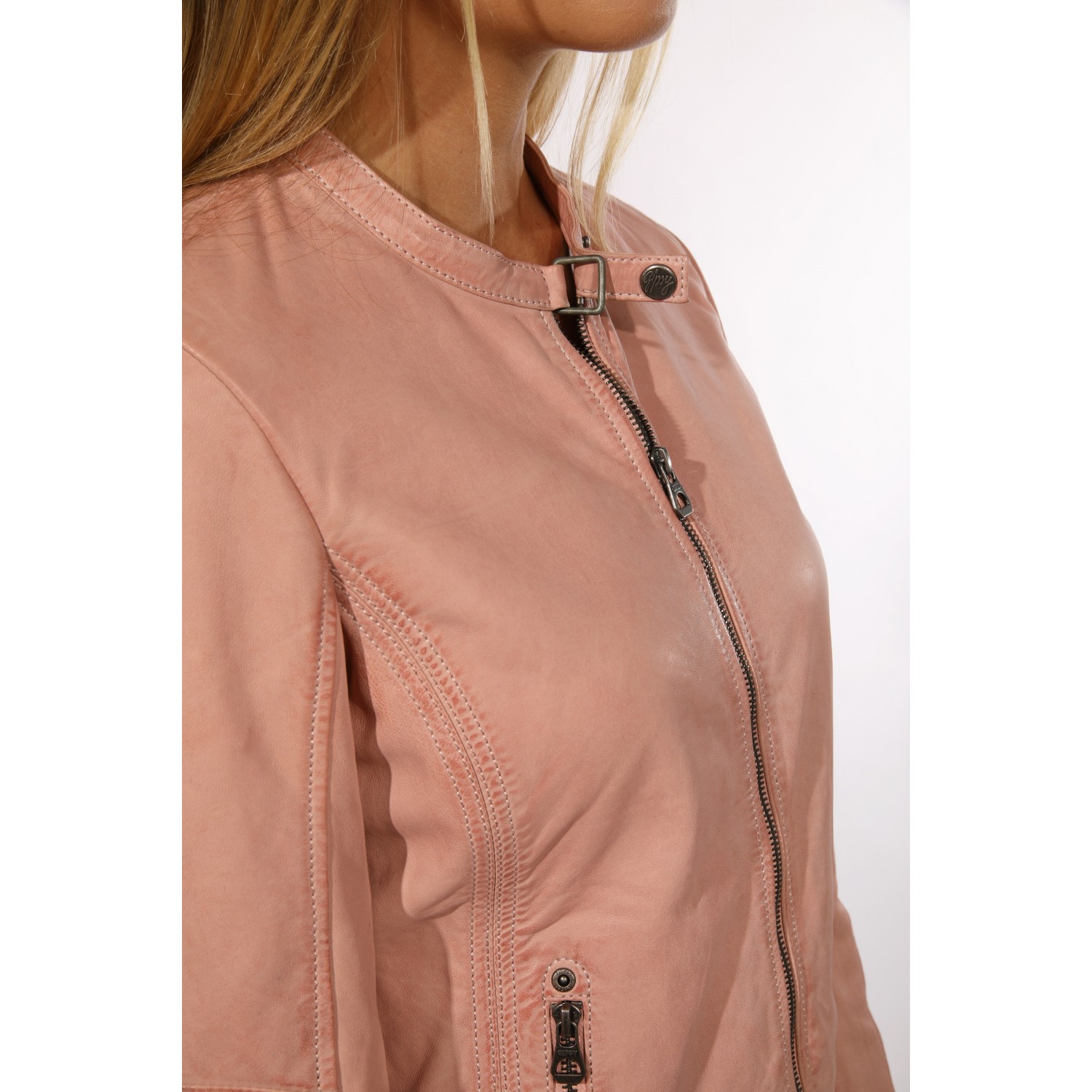 Damska kurtka skórzana Gipsy Pale Pink GGMieke 2 NSLV – ODZIEŻ Damska kurtka skórzana Gipsy Pale Pink GGMieke 2 NSLV – ODZIEŻ