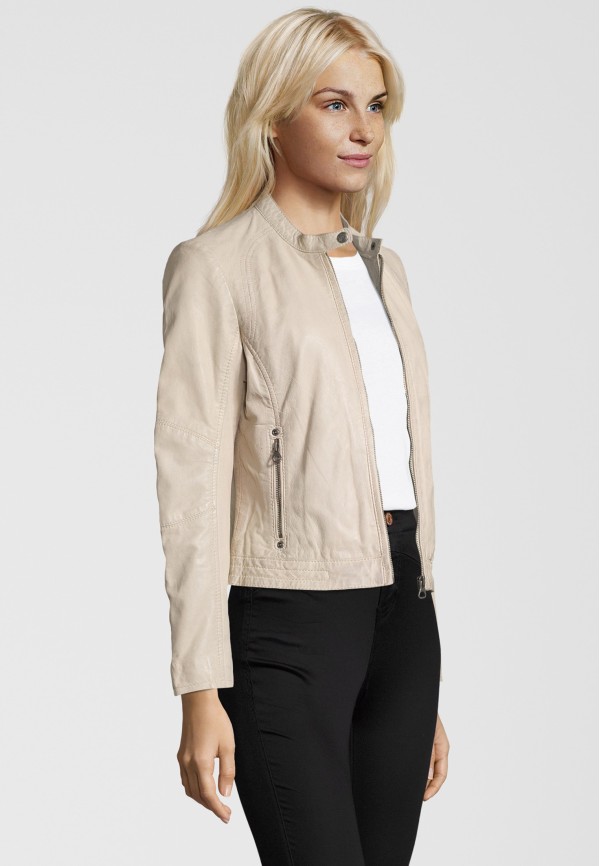 Kurtka skórzana damska Gipsy Off White GGNidel LAMAS – BLACK FRIDAY — fotografia 4