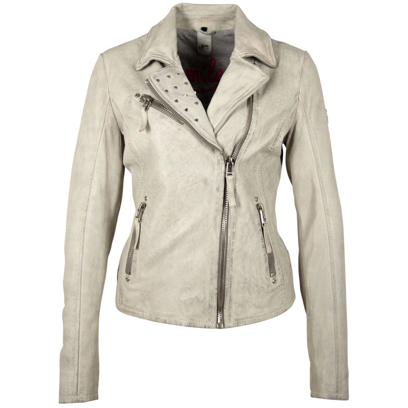 Damska kurtka skórzana Gipsy Off White GGSummer LABAGV – ODZIEŻ