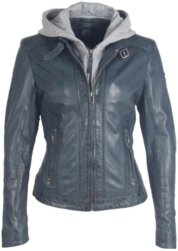 Kurtka skórzana damska Gipsy Denim Blue GGTalida LAMAS – ODZIEŻ — fotografia 1