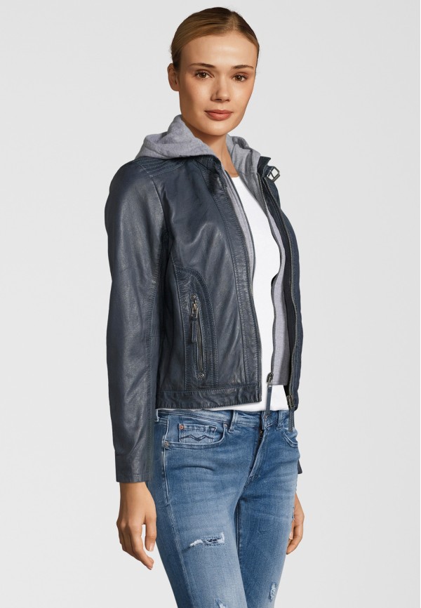 Kurtka skórzana damska Gipsy Denim Blue GGTalida LAMAS – ODZIEŻ — fotografia 4