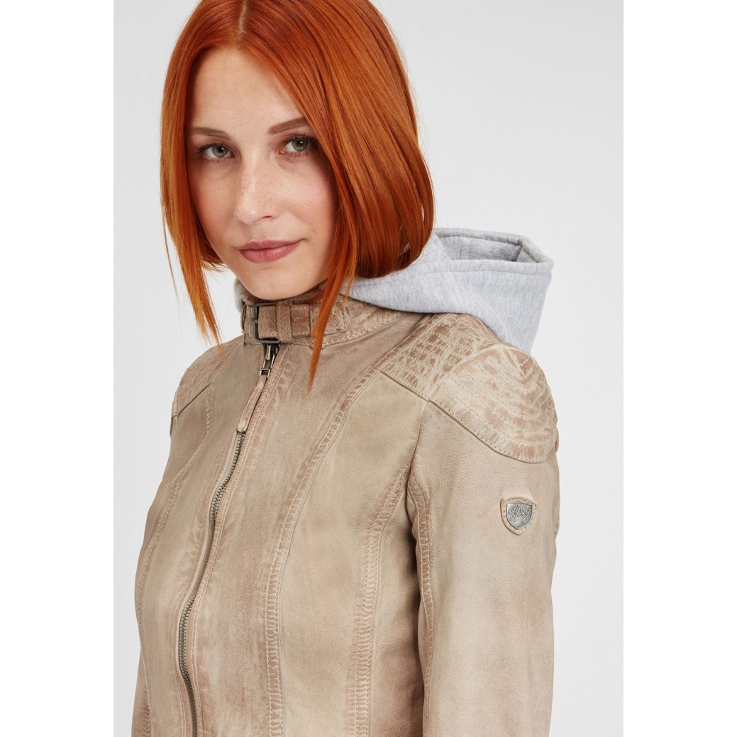 Kurtka skórzana damska Gipsy jasnobrązowa GGTiffy LAMOV – BLACK FRIDAY Kurtka skórzana damska Gipsy jasnobrązowa GGTiffy LAMOV – BLACK FRIDAY