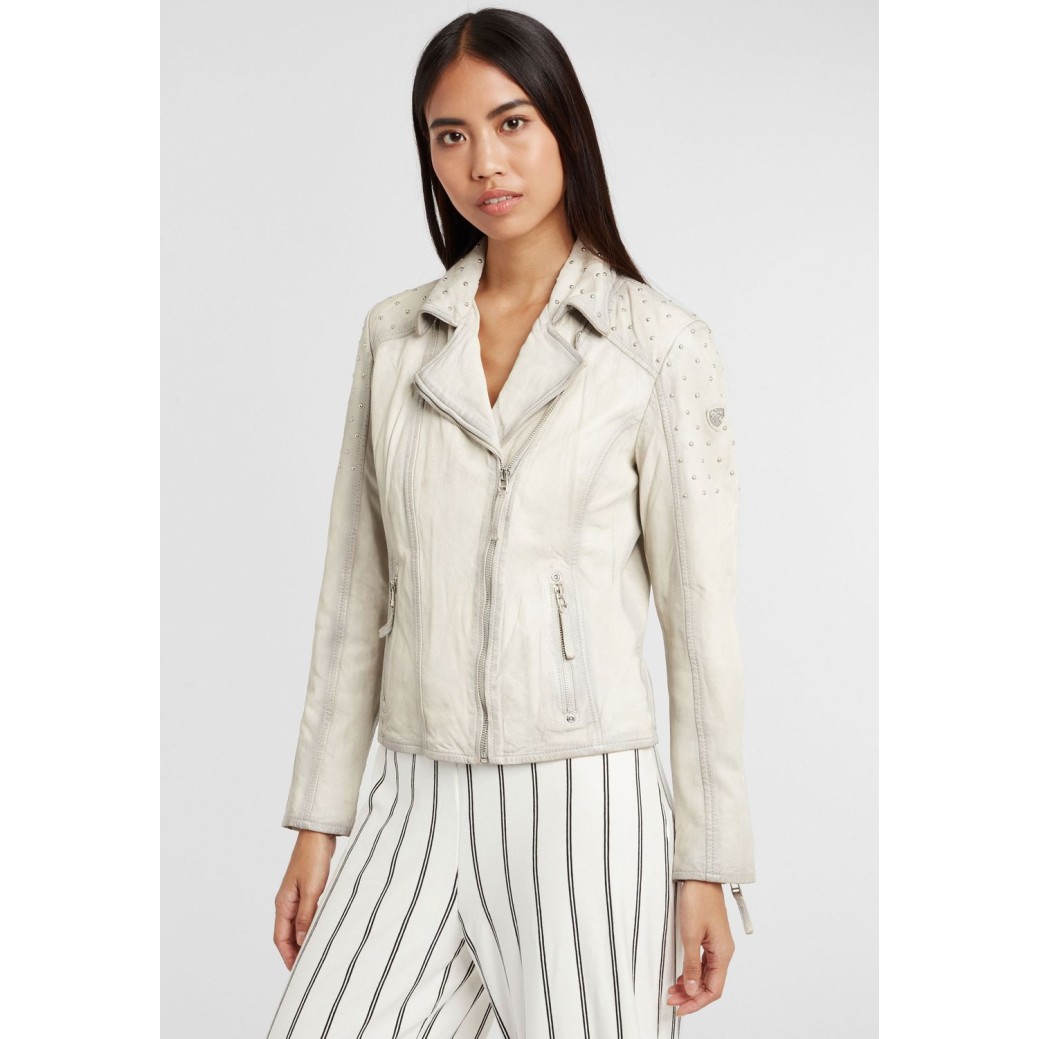Damska kurtka skórzana Gipsy Off White GGVinny LADEV – ODZIEŻ