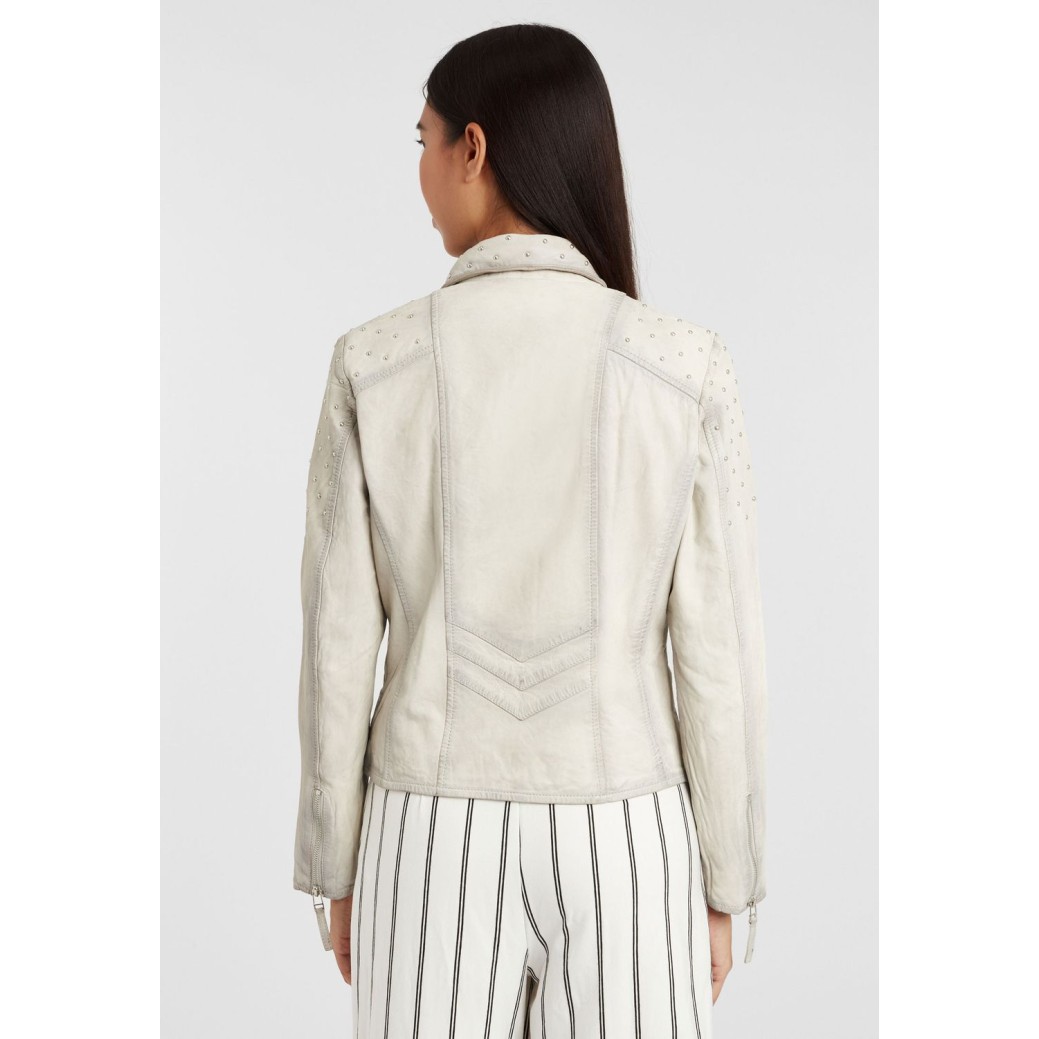 Damska kurtka skórzana Gipsy Off White GGVinny LADEV – ODZIEŻ