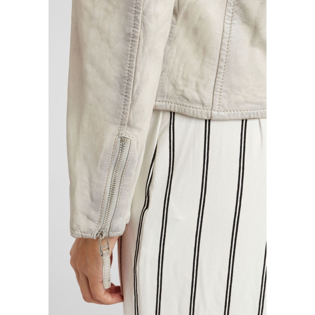 Damska kurtka skórzana Gipsy Off White GGVinny LADEV – ODZIEŻ