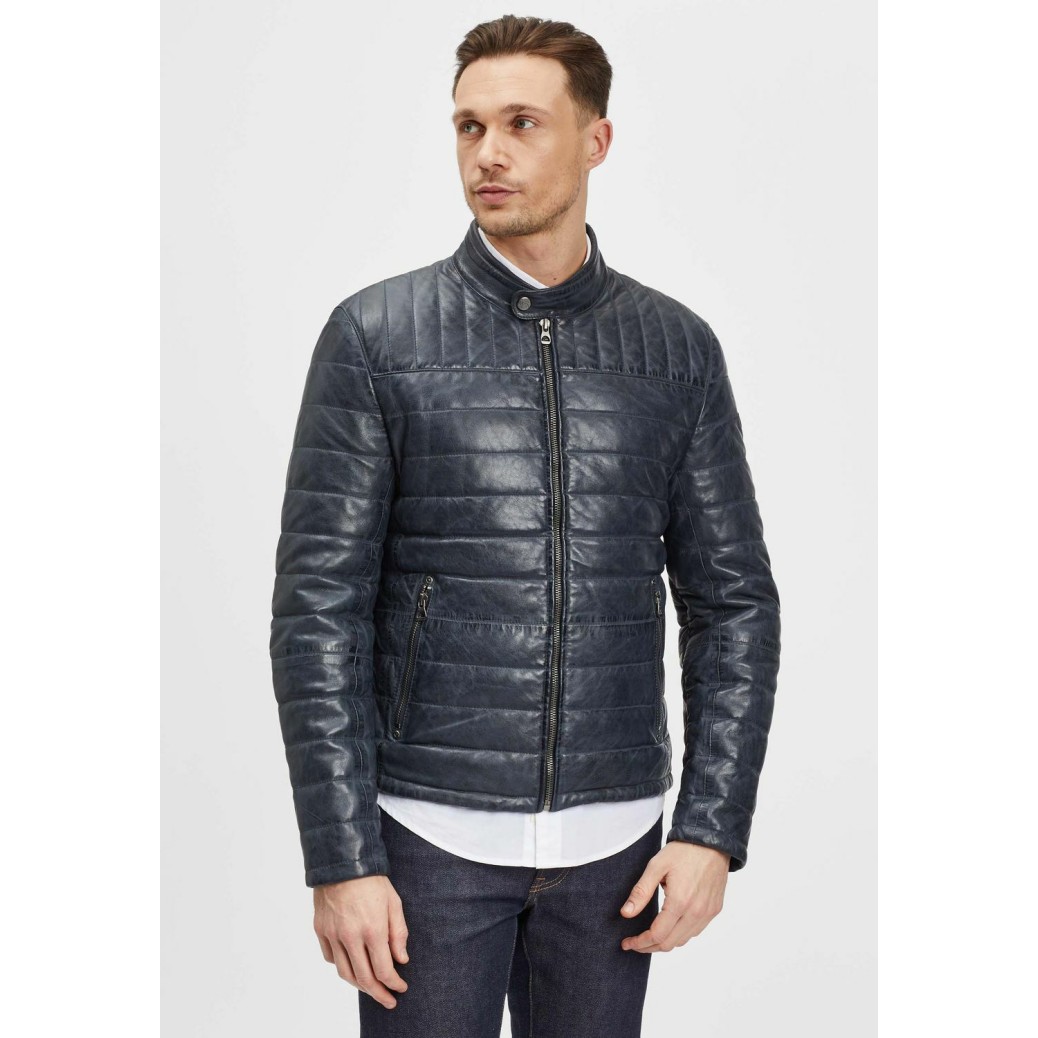 Męska skórzana kurtka Gipsy Denim Blue GMComrie LACEV W – BLACK FRIDAY Męska skórzana kurtka Gipsy Denim Blue GMComrie LACEV W – BLACK FRIDAY