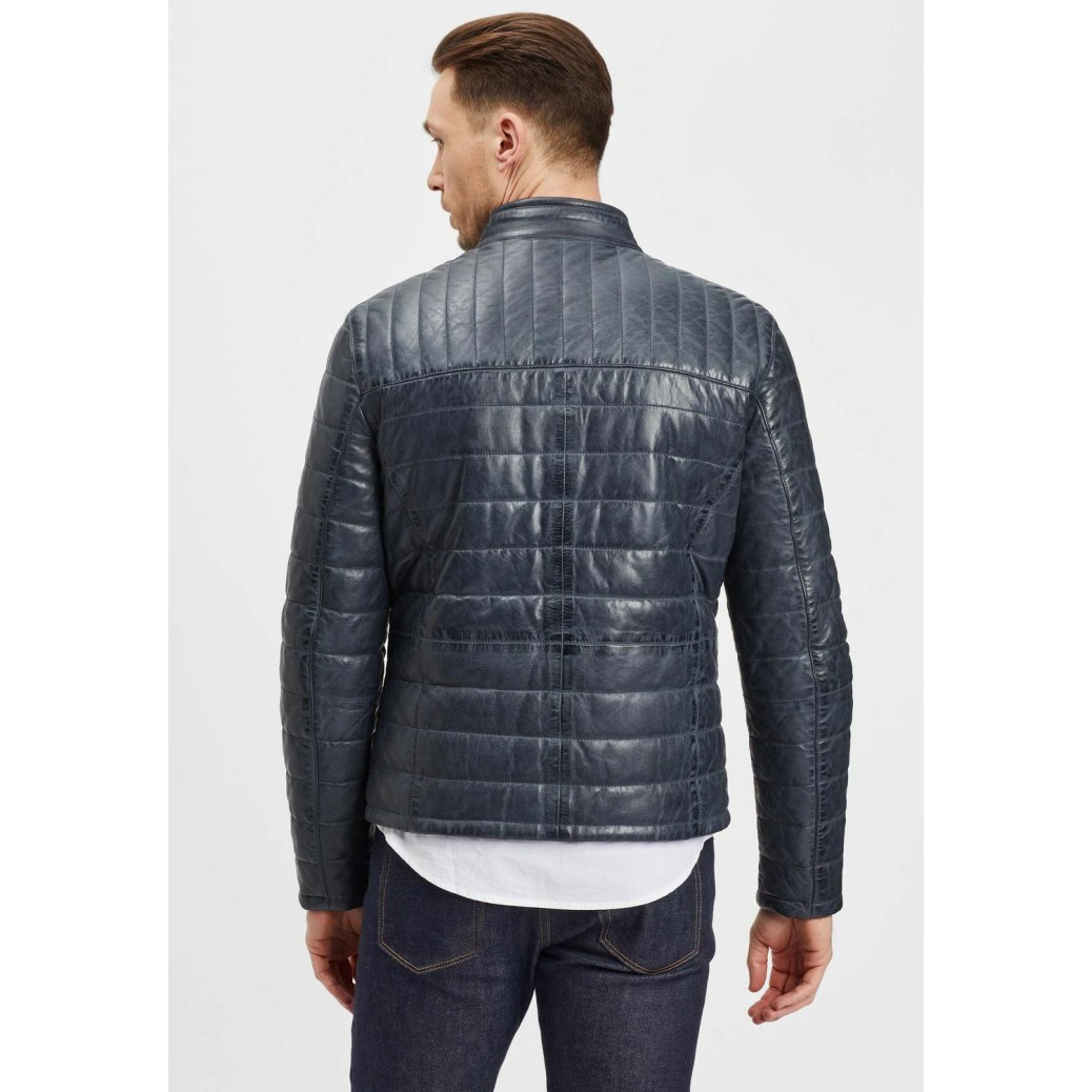 Męska skórzana kurtka Gipsy Denim Blue GMComrie LACEV W – BLACK FRIDAY Męska skórzana kurtka Gipsy Denim Blue GMComrie LACEV W – BLACK FRIDAY