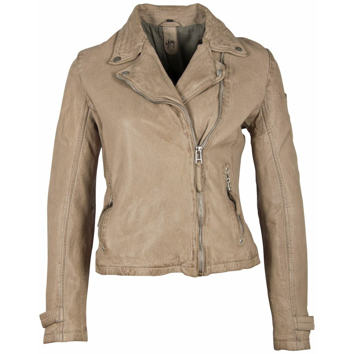 Damska kurtka skórzana Gipsy jasnoszara GWCeta LDAV – ODZIEŻ Damska kurtka skórzana Gipsy jasnoszara GWCeta LDAV – ODZIEŻ