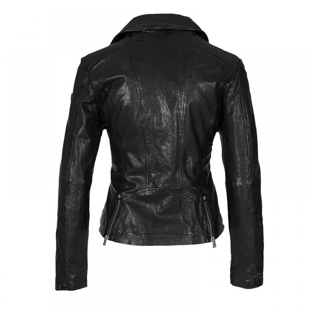 Damska kurtka skórzana Gipsy Czarna Happy Silver LVW Damska kurtka skórzana Gipsy Czarna Happy Silver LVW - readytowear