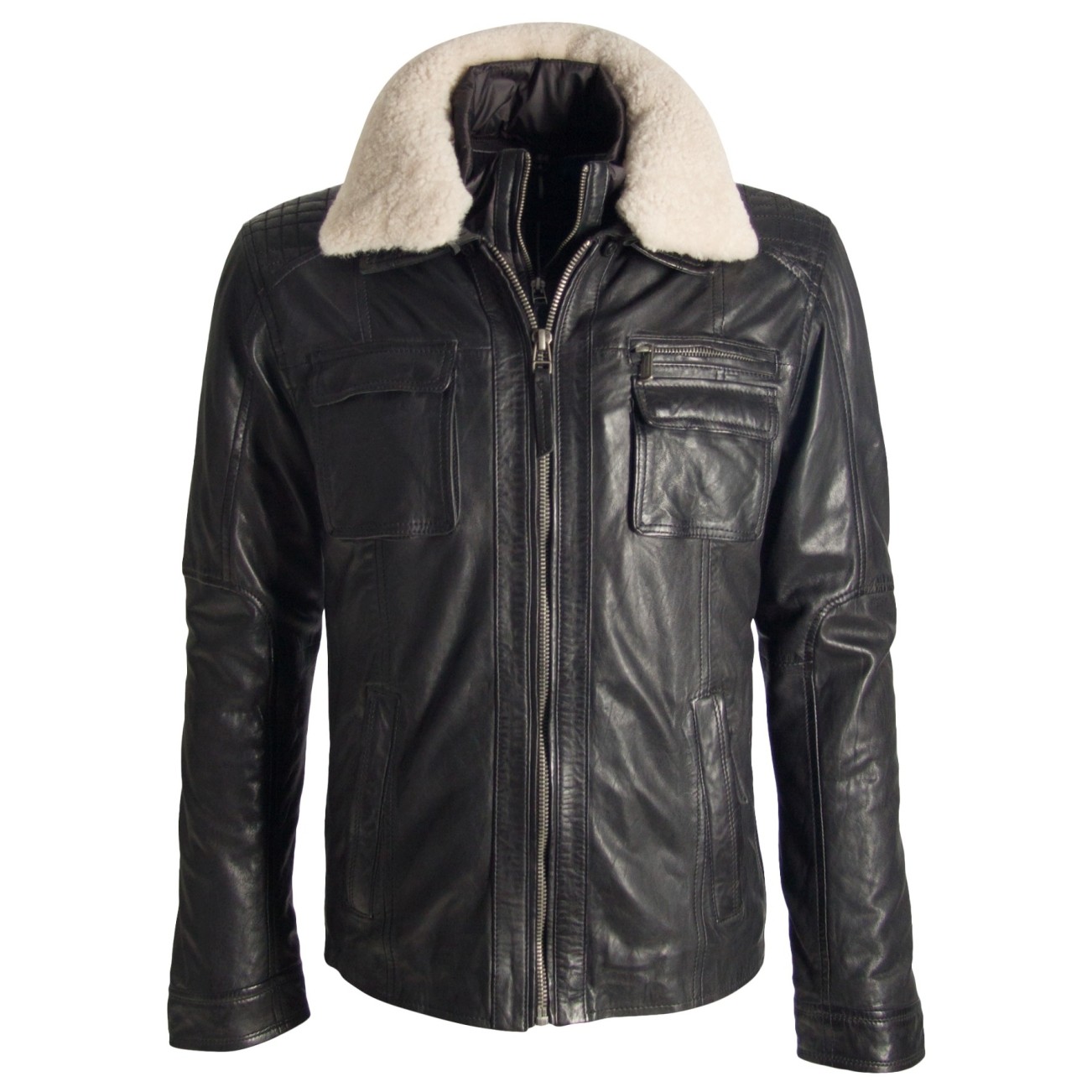 Męska kurtka skórzana Gipsy Black Ice LASARV W – ODZIEŻ Męska kurtka skórzana Gipsy Black Ice LASARV W – ODZIEŻ