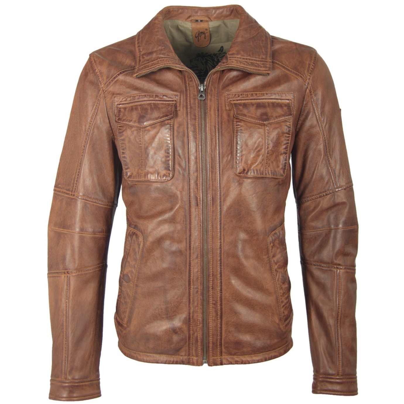 Męska skórzana kurtka Gipsy Cognac Lanny – ODZIEŻ Męska skórzana kurtka Gipsy Cognac Lanny – ODZIEŻ