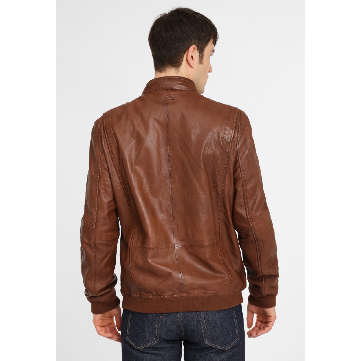Męska kurtka skórzana Gipsy Cognac Brown S20 LGARYV – ODZIEŻ Męska kurtka skórzana Gipsy Cognac Brown S20 LGARYV – ODZIEŻ