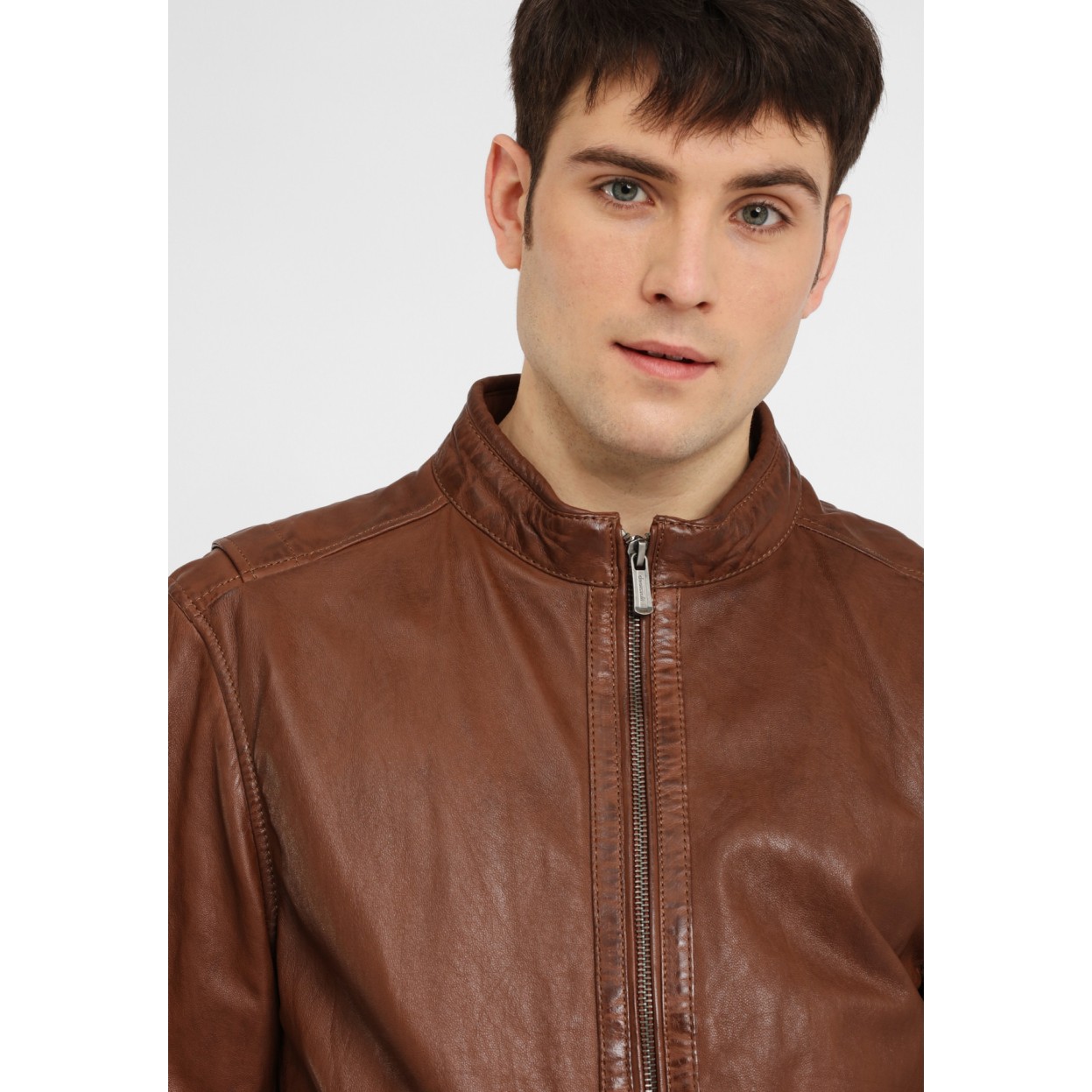 Męska kurtka skórzana Gipsy Cognac Brown S20 LGARYV – ODZIEŻ Męska kurtka skórzana Gipsy Cognac Brown S20 LGARYV – ODZIEŻ