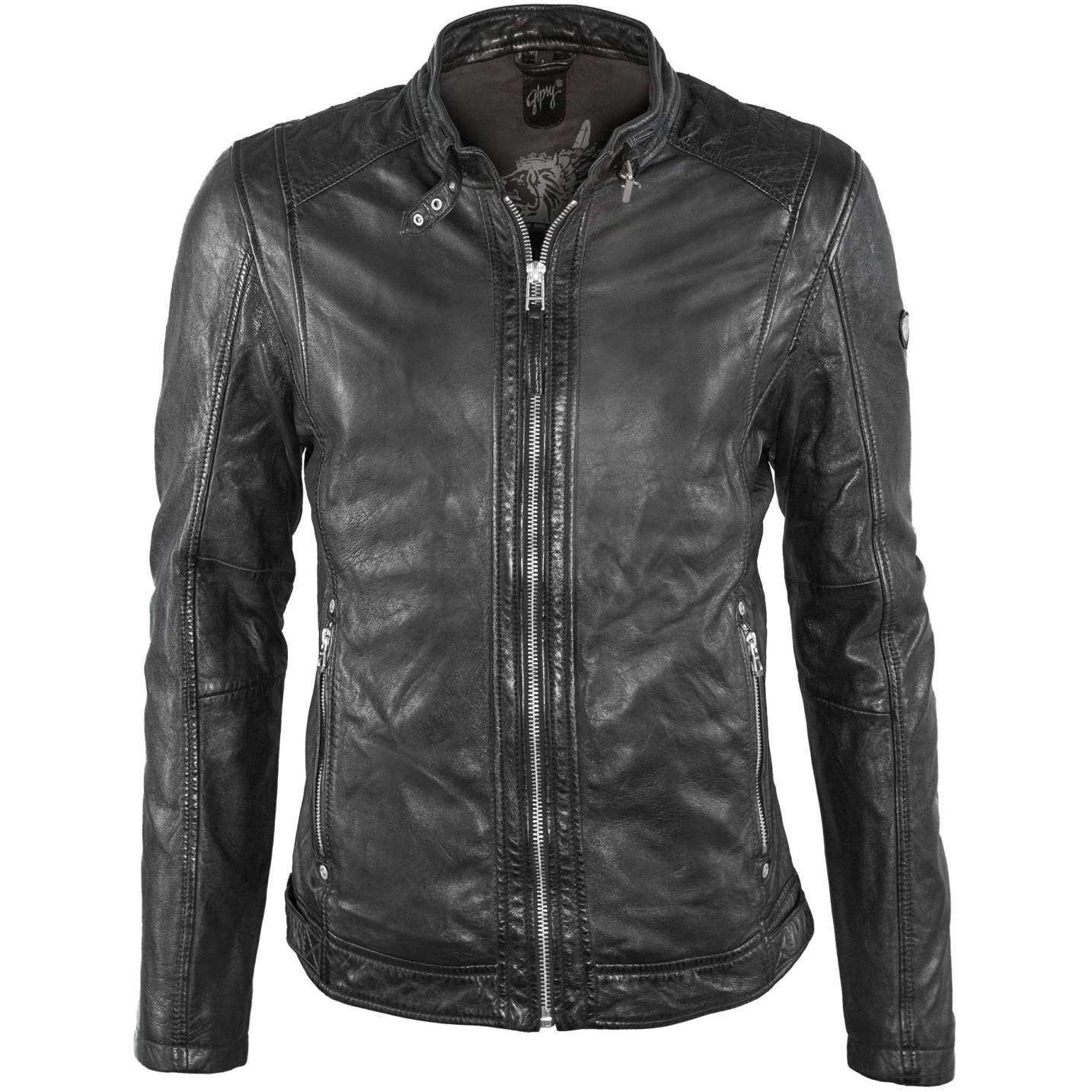 Męska kurtka skórzana Gipsy Black Mart SF NSLSV – BLACK FRIDAY