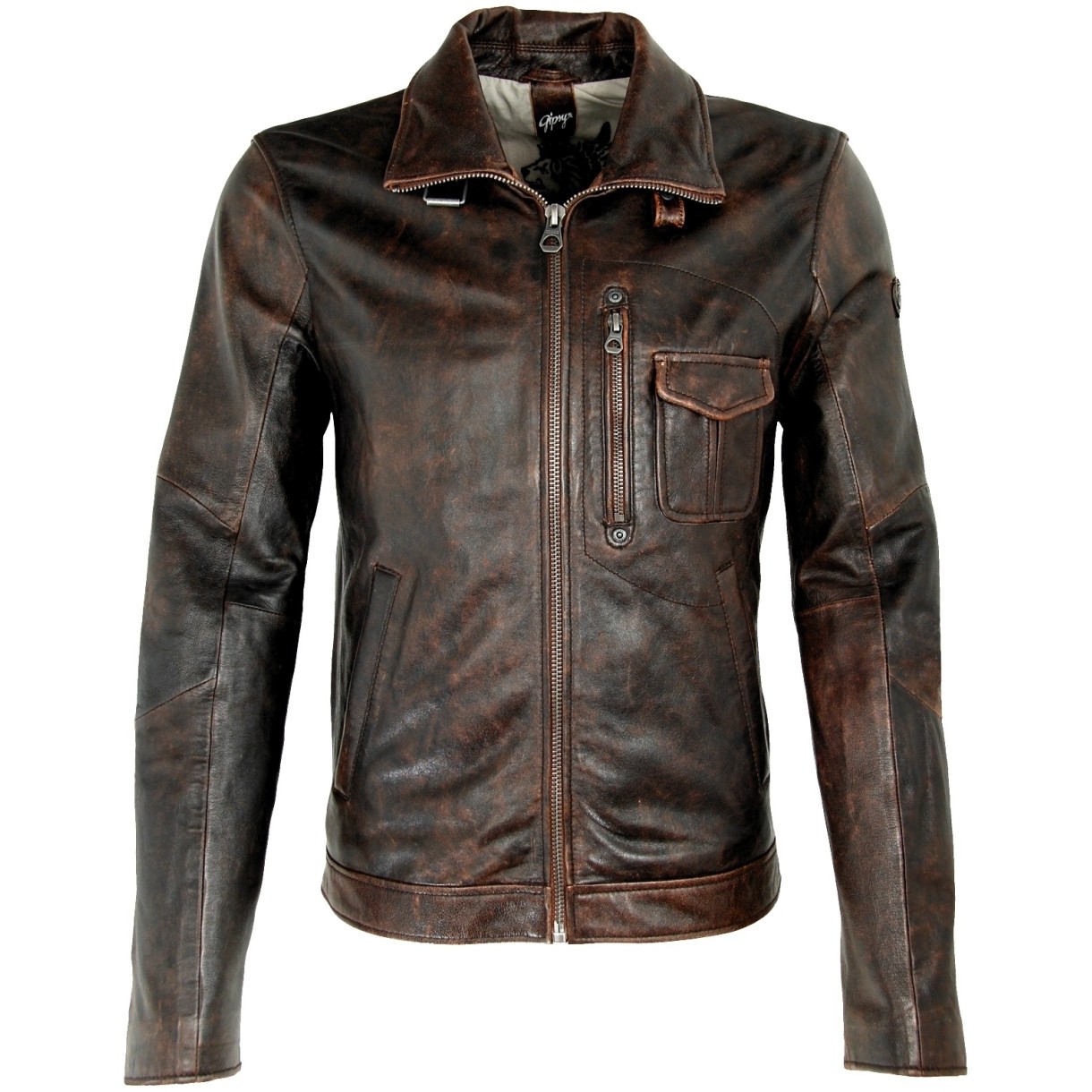 Męska kurtka skórzana Gipsy Vintage Brown Mason SF LANTV – ODZIEŻ