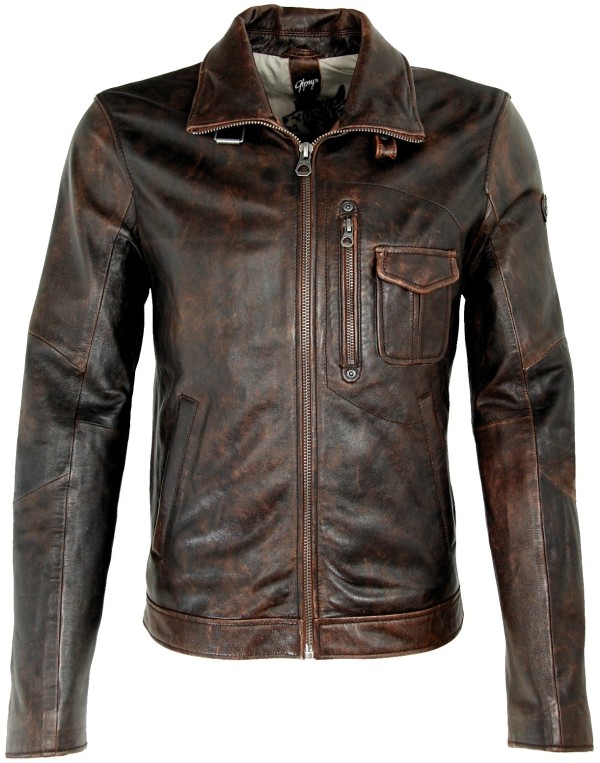 Męska kurtka skórzana Gipsy Vintage Brown Mason SF LANTV – ODZIEŻ — fotografia 1