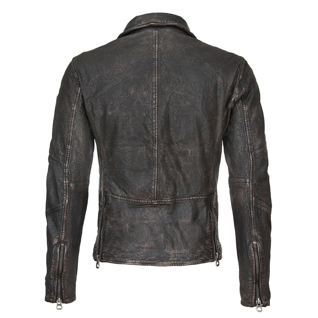 Męska oryginalna skórzana kurtka Gipsy Czarna Vintage Mason SF LARETV – BLACK FRIDAY