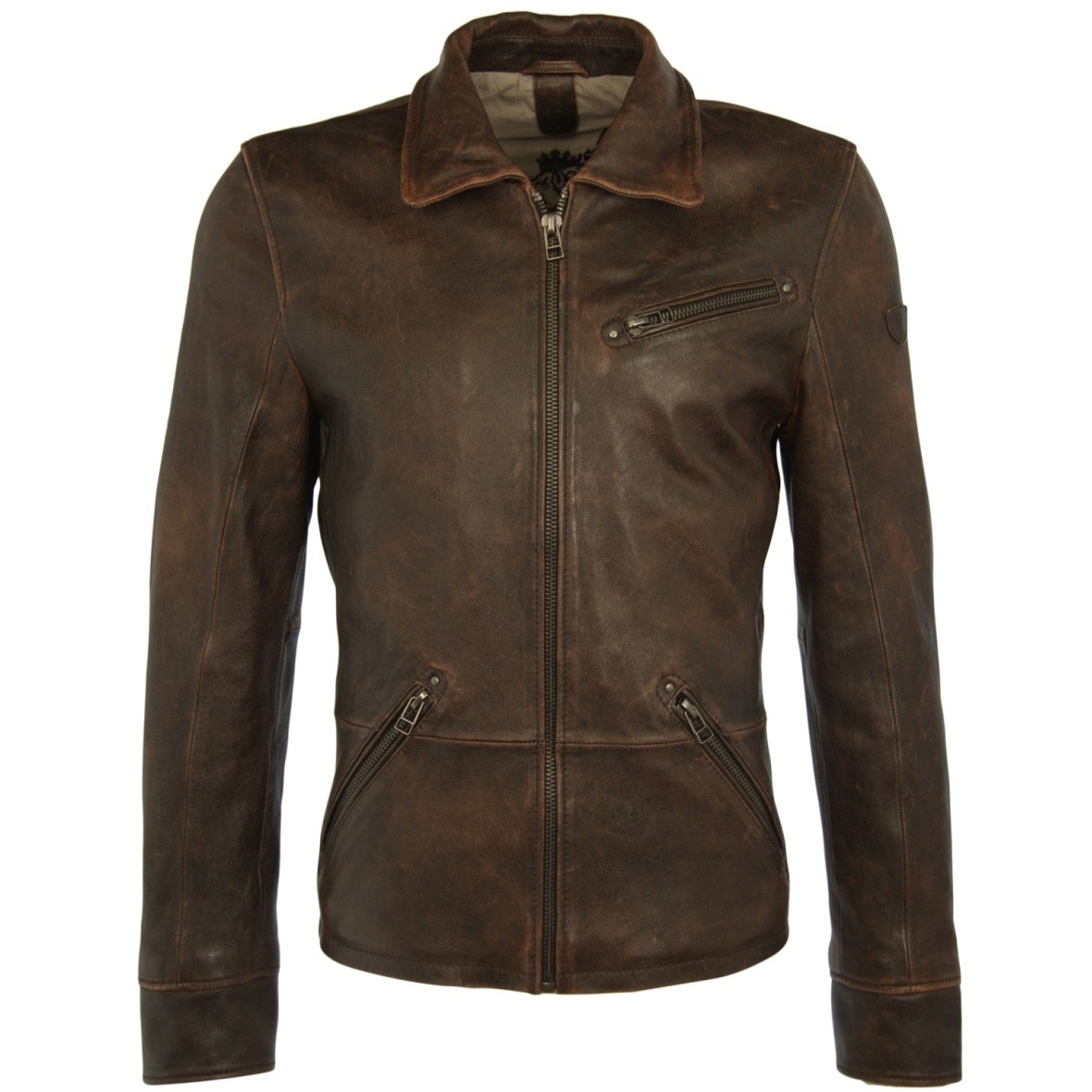 Męska oryginalna skórzana kurtka Gipsy Brązowa Vintage Orson SF LANTV – BLACK FRIDAY Męska oryginalna skórzana kurtka Gipsy Brązowa Vintage Orson SF LANTV – BLACK FRIDAY