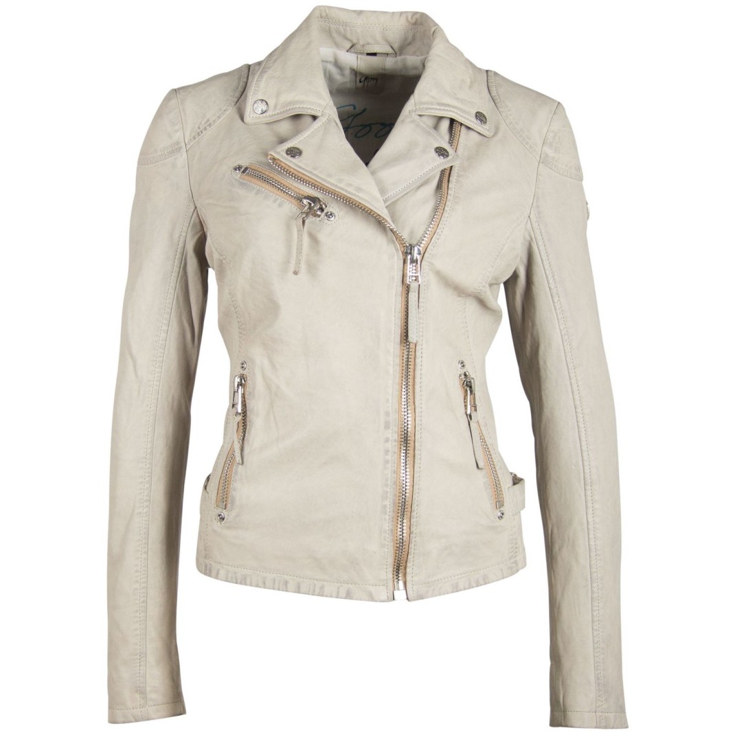 Kurtka skórzana damska Gipsy Off White PGG S21 LABAGV – ODZIEŻ
