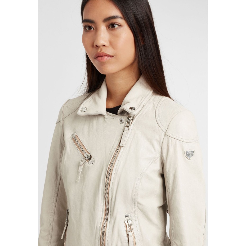Kurtka skórzana damska Gipsy Off White PGG S21 LABAGV – ODZIEŻ