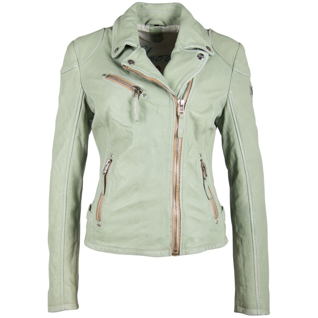 Kurtka skórzana damska Gipsy Pale Green PGG S21 LABAGV – ODZIEŻ
