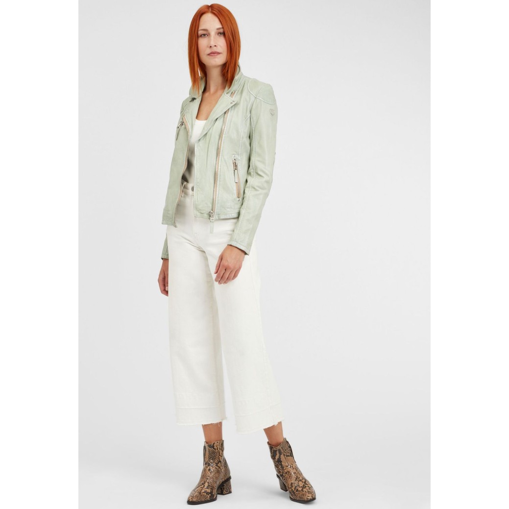 Kurtka skórzana damska Gipsy Pale Green PGG S21 LABAGV – ODZIEŻ