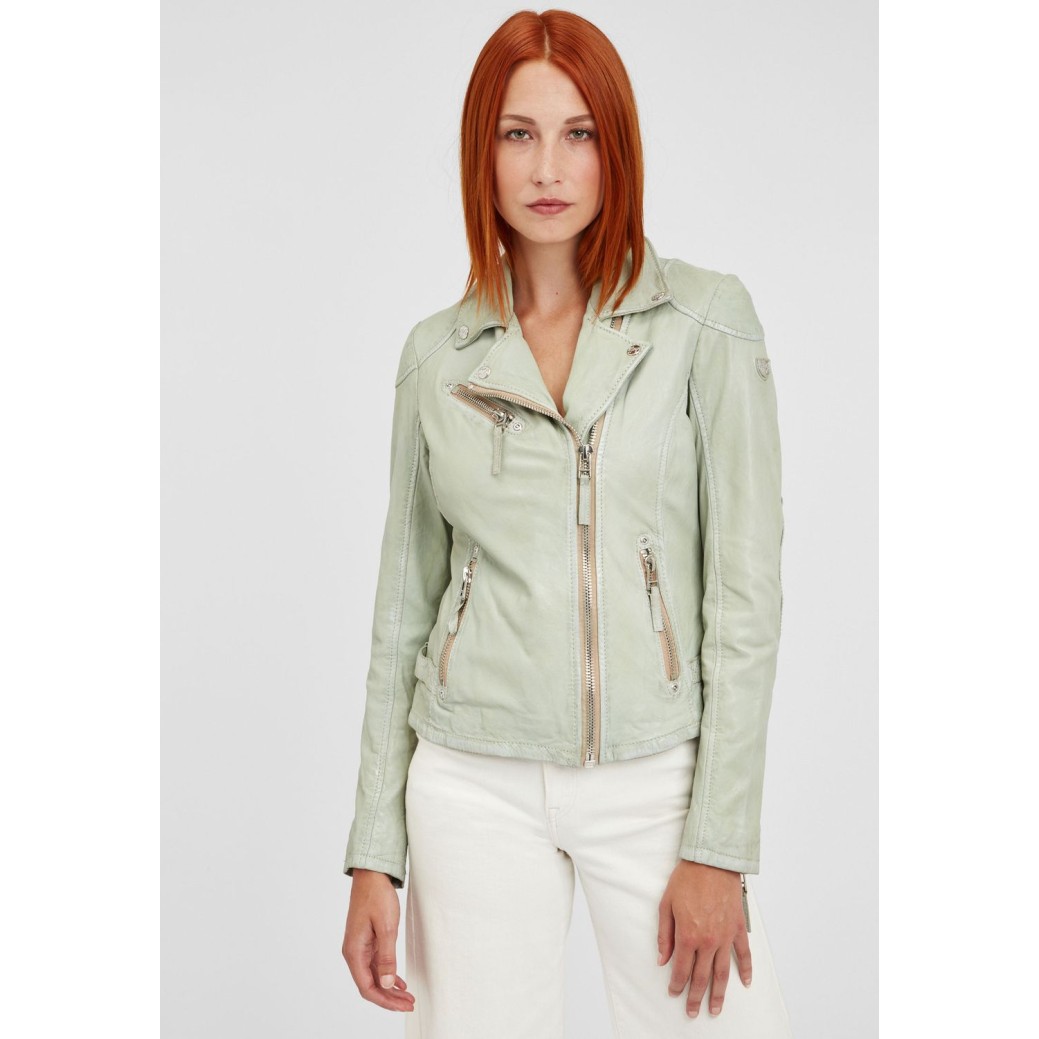 Kurtka skórzana damska Gipsy Pale Green PGG S21 LABAGV – ODZIEŻ