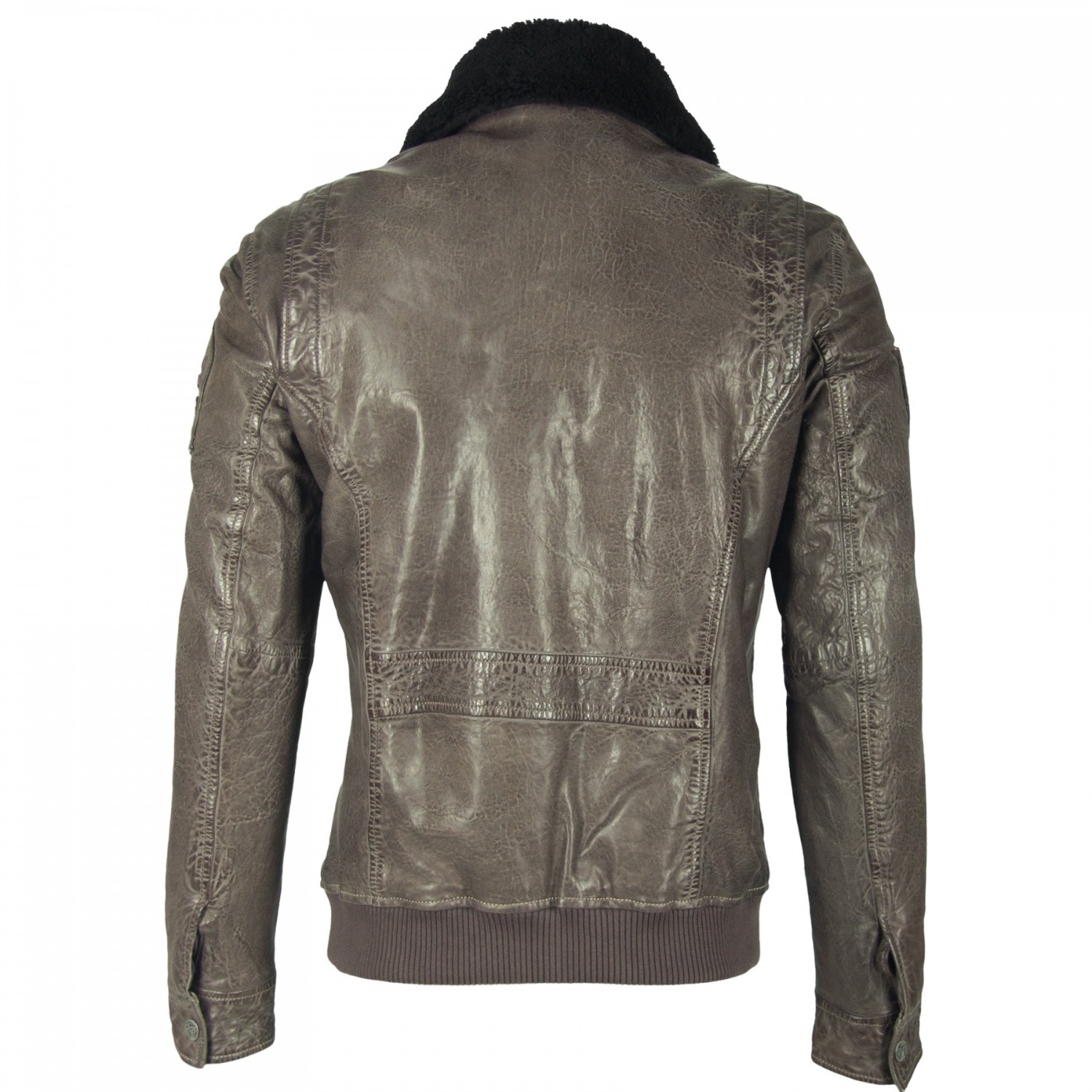 Męska kurtka skórzana Gipsy Pilot Grey W19 NZROV W – ODZIEŻ