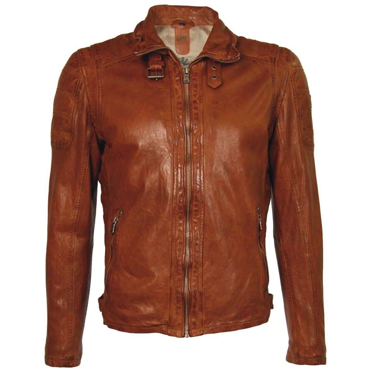 Męska skórzana kurtka Gipsy Cognac Ramos LAWOV – BLACK FRIDAY Męska skórzana kurtka Gipsy Cognac Ramos LAWOV – BLACK FRIDAY