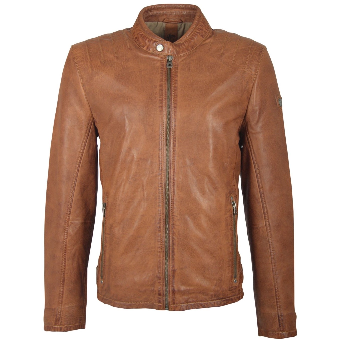 Męska kurtka skórzana Gipsy Cognac Rio S19 NZLVT – ODZIEŻ