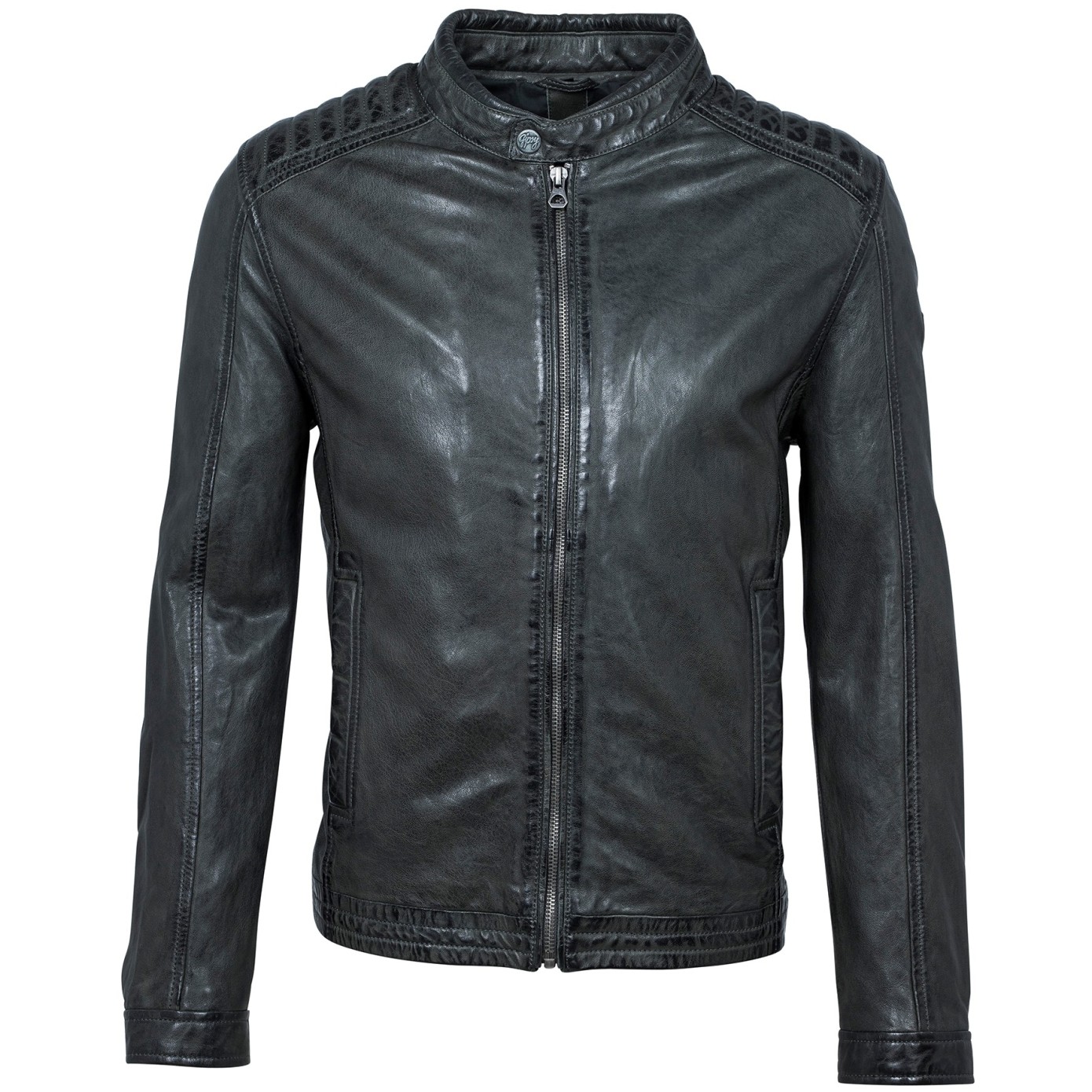 Męska kurtka skórzana Gipsy Oliwkowo-Rdzawa LATRIV – BLACK FRIDAY