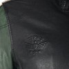 Męska kurtka skórzana Gipsy czarno-zielona Seldon SF LACAV – BLACK FRIDAY
