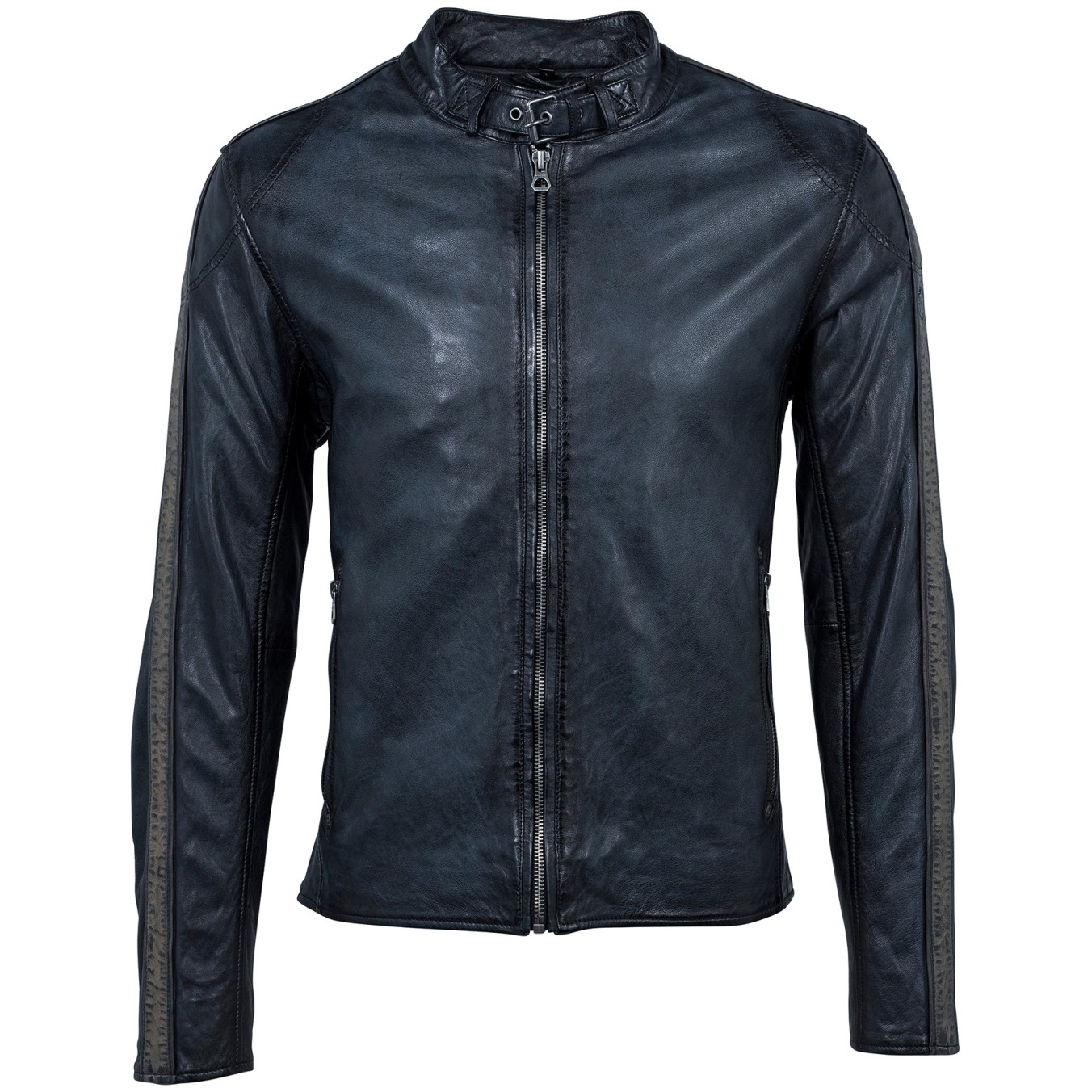 Męska kurtka skórzana Gipsy Vintage Navy Steep 2 SF LASANV – ODZIEŻ