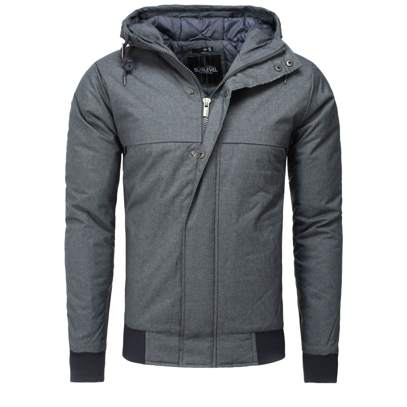 Męska kurtka zimowa Sublevel granatowa H5174X44338A – BLACK FRIDAY Męska kurtka zimowa Sublevel granatowa H5174X44338A – BLACK FRIDAY
