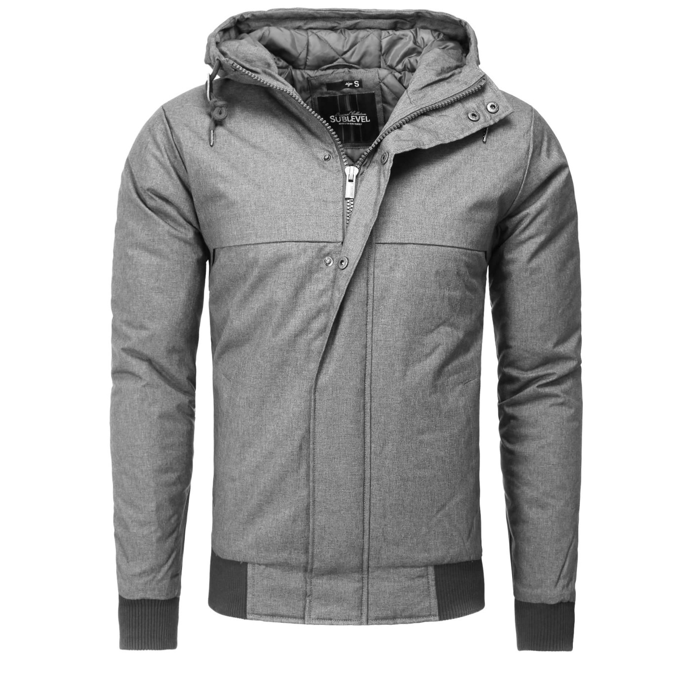 Męska kurtka zimowa Sublevel Grey H5174X44338A – BLACK FRIDAY