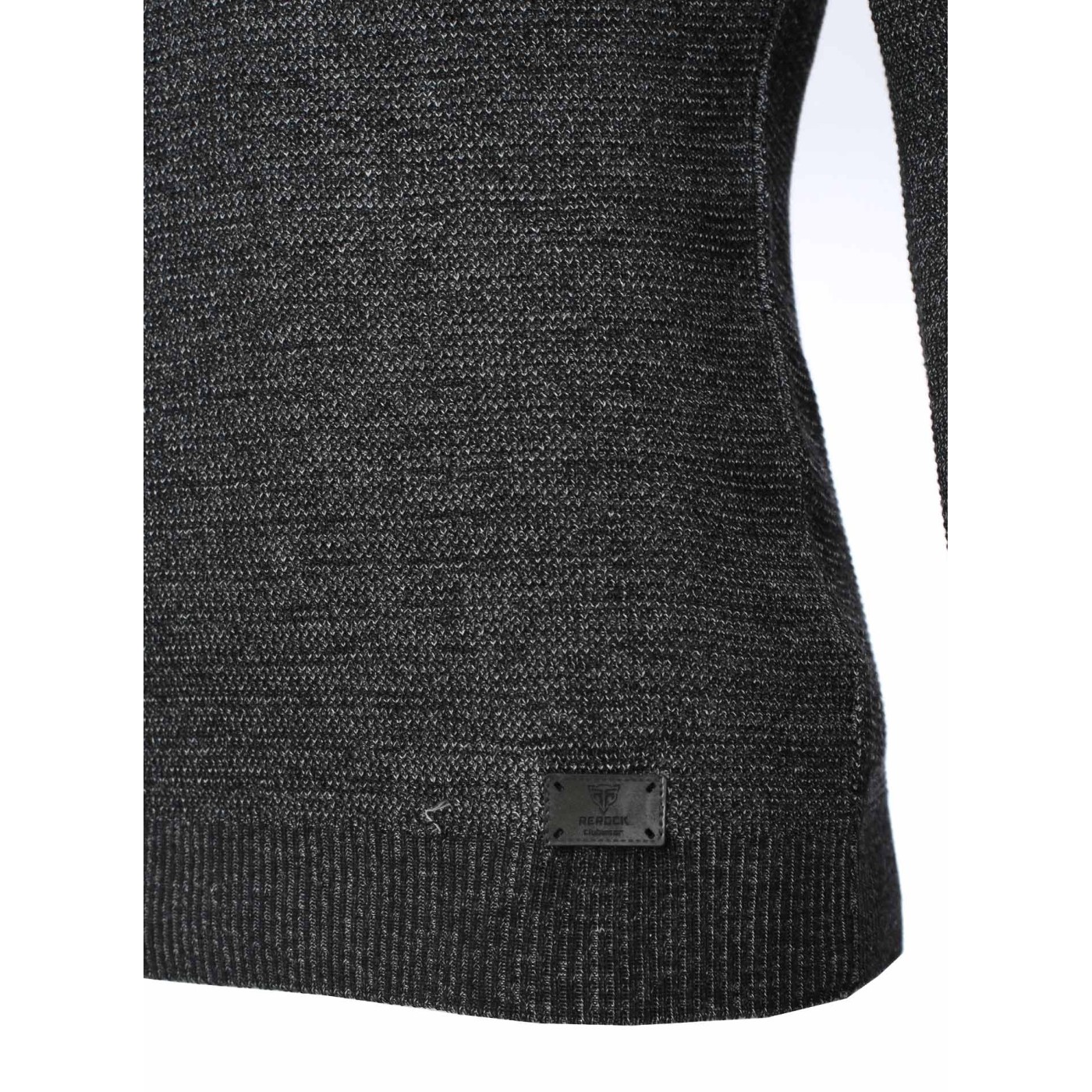 Męski sweter dzianinowy ReRock Black 588 – BLACK FRIDAY