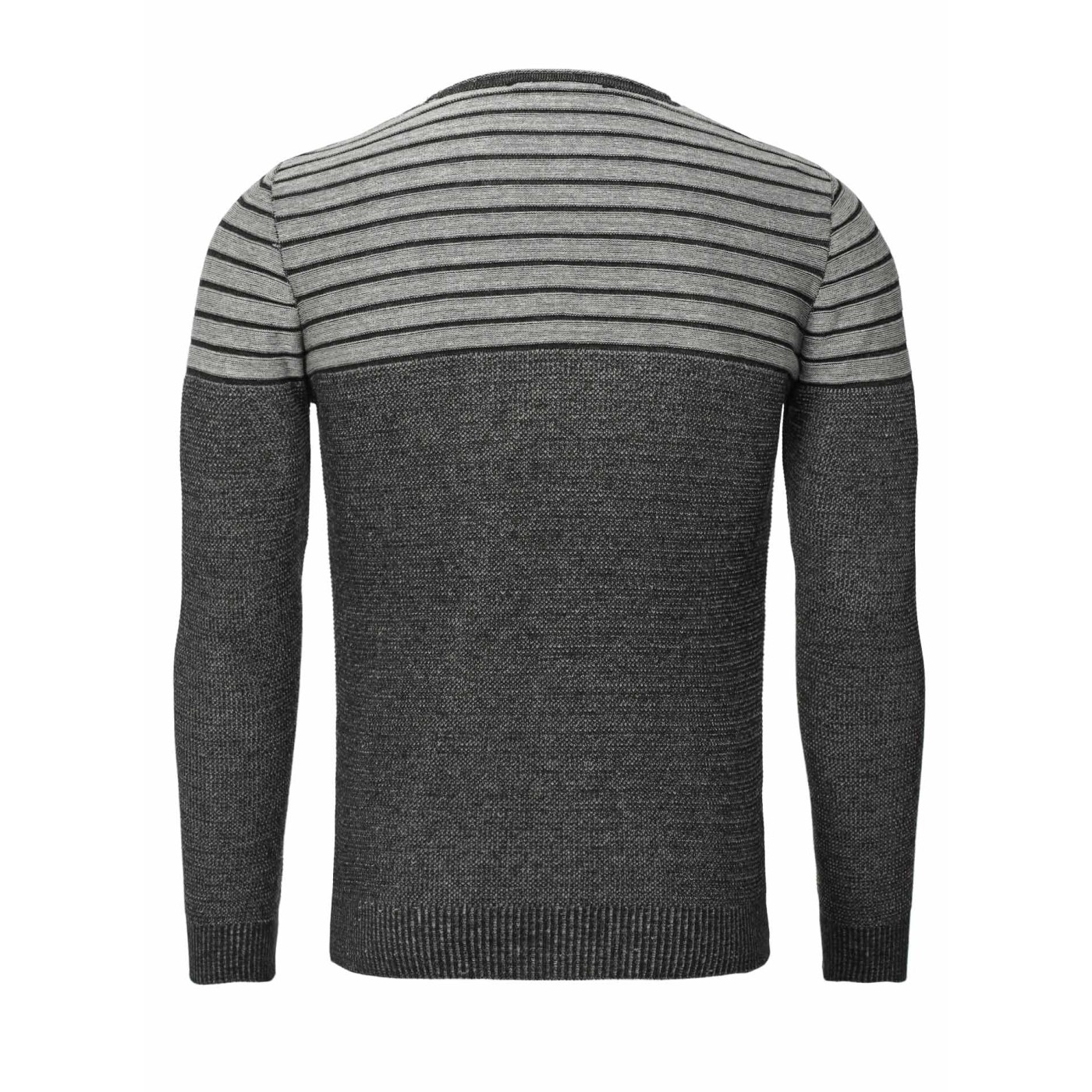 Męski sweter dzianinowy ReRock Black 588 – BLACK FRIDAY