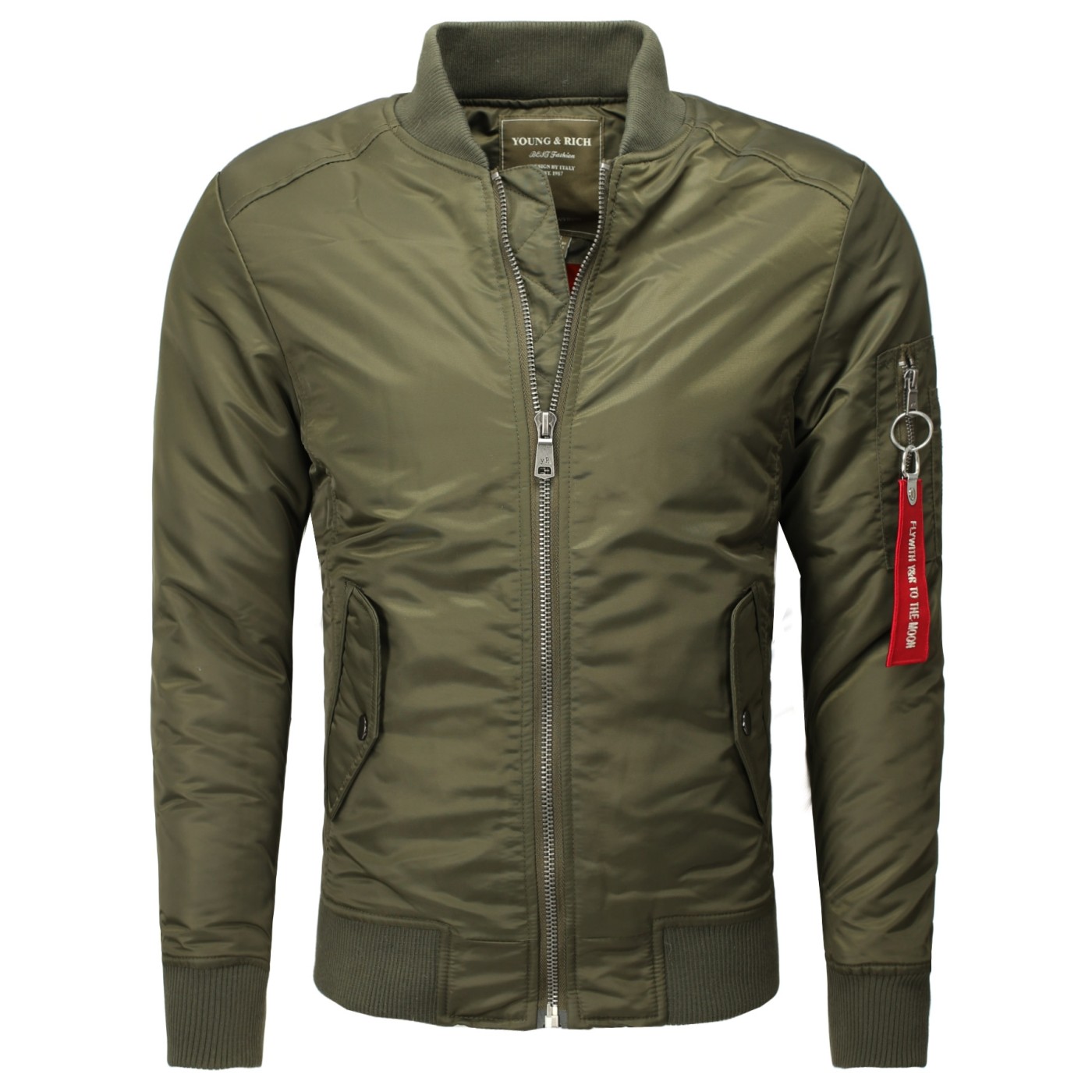 Kurtka męska Young & Rich Khaki 444 – BLACK FRIDAY