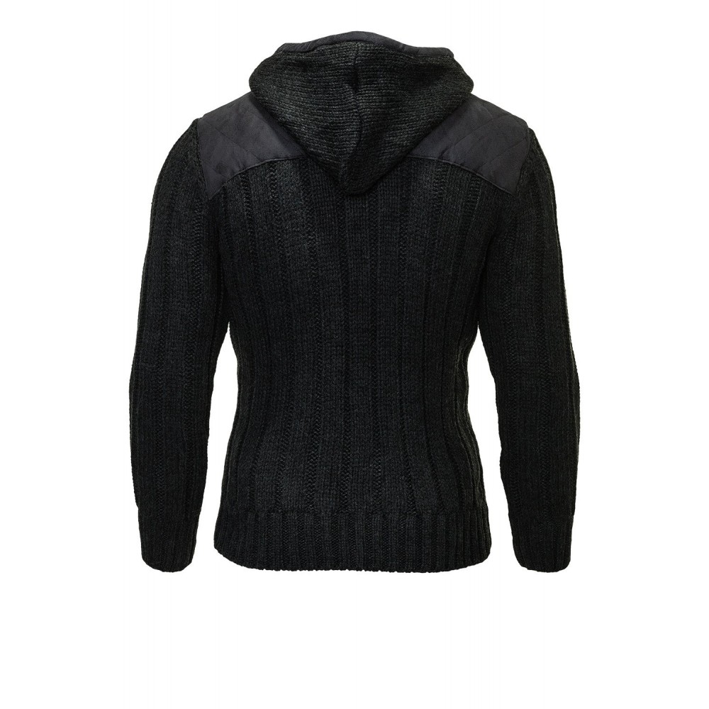 Kurtka-sweter męski Carisma Black 7116 – ODZIEŻ Kurtka-sweter męski Carisma Black 7116 – ODZIEŻ
