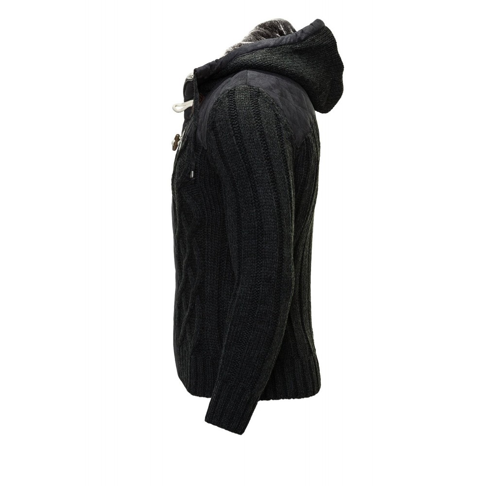 Kurtka-sweter męski Carisma Black 7116 – ODZIEŻ Kurtka-sweter męski Carisma Black 7116 – ODZIEŻ