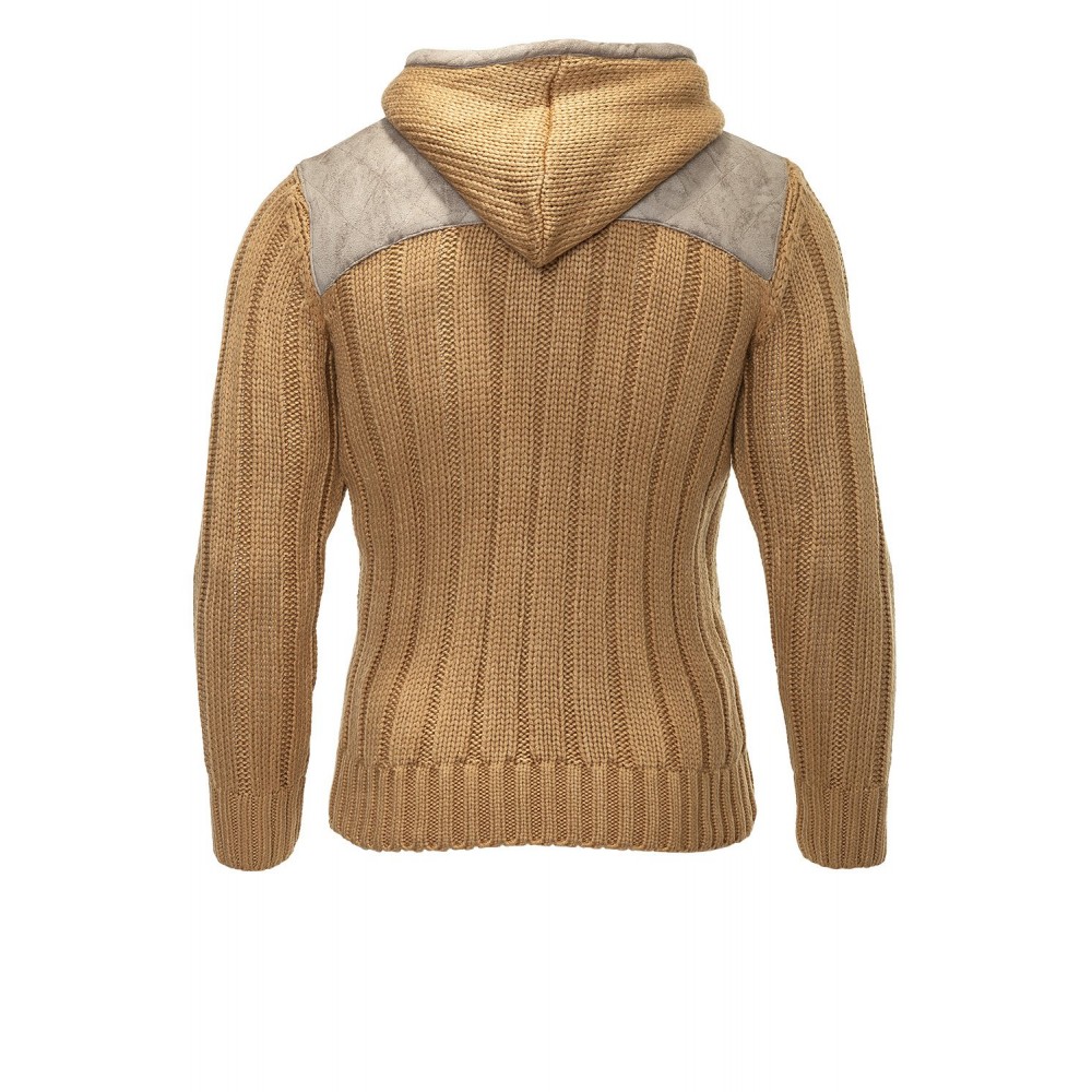 Męski sweter-kurtka Carisma Camel 7116 – ODZIEŻ