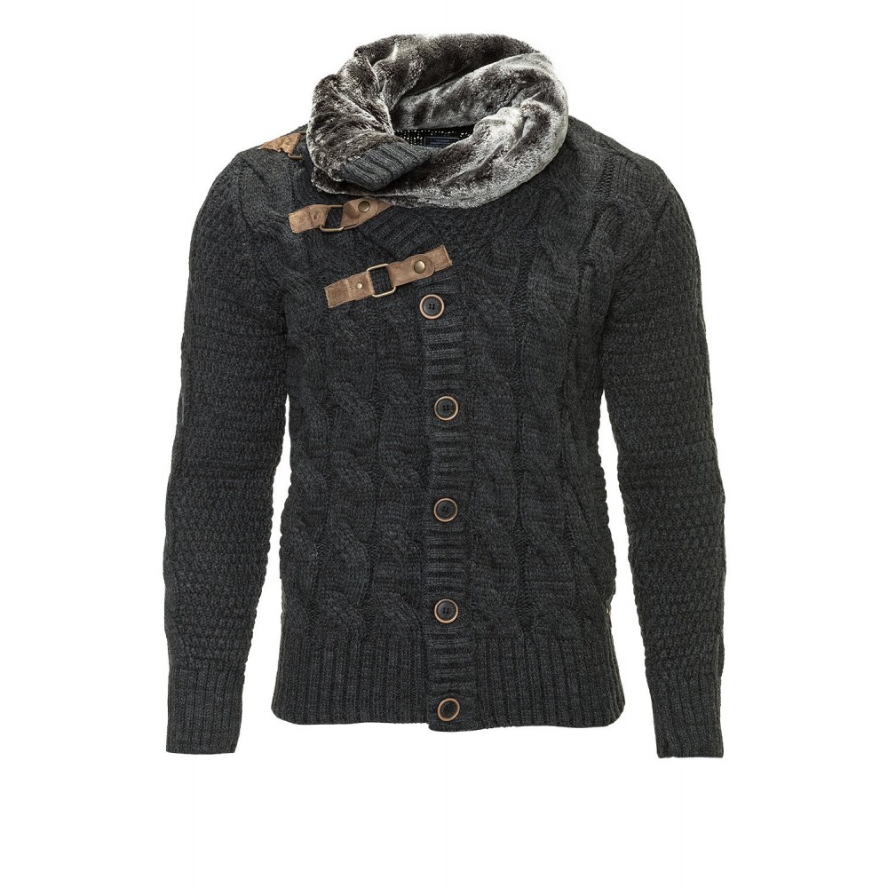 Sweter-kurtka męska Carisma Antracyt 7164 – ODZIEŻ