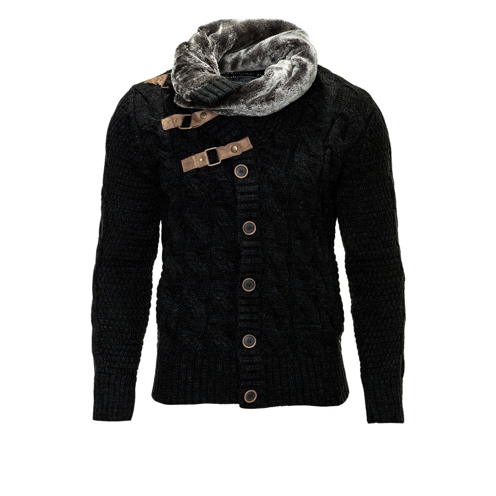Kurtka-sweter męski Carisma Black 7164 – ODZIEŻ