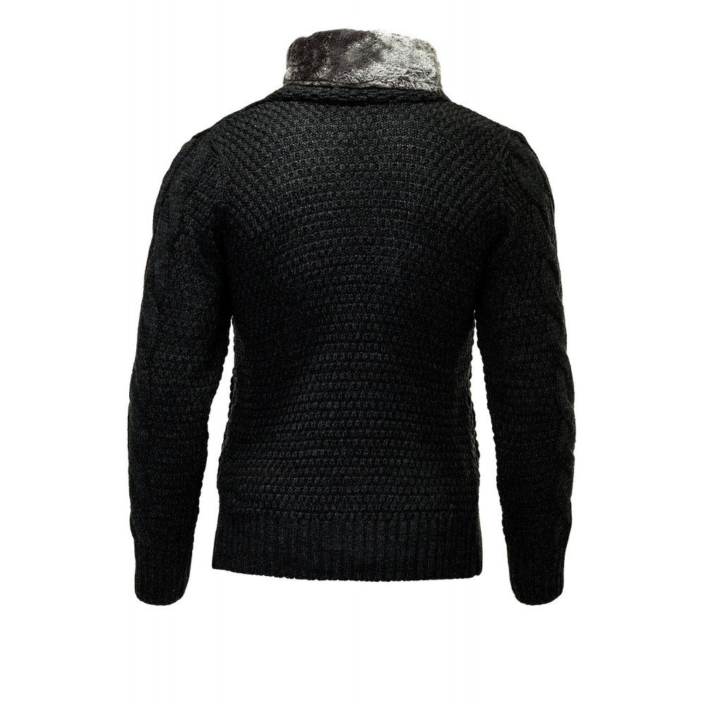 Kurtka-sweter męski Carisma Black 7164 – ODZIEŻ