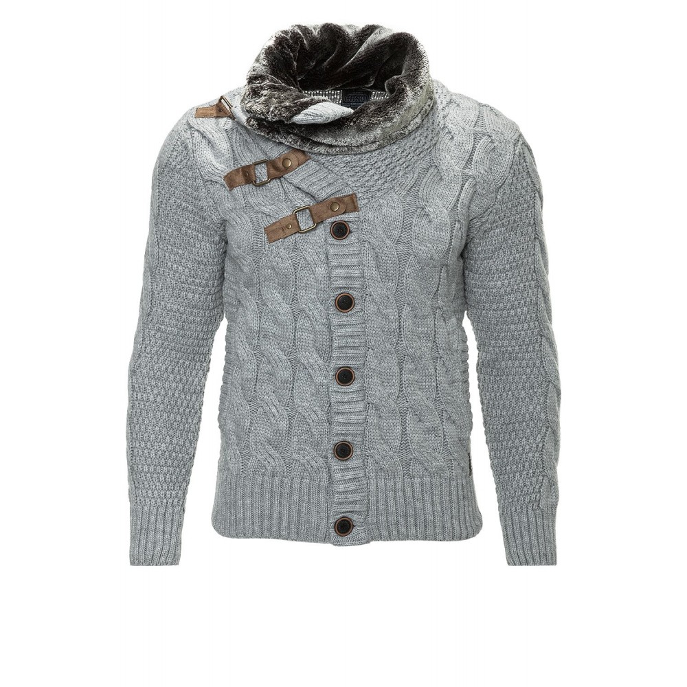 Męski sweter-kurtka Carisma Gray 7164 – ODZIEŻ Męski sweter-kurtka Carisma Gray 7164 – ODZIEŻ