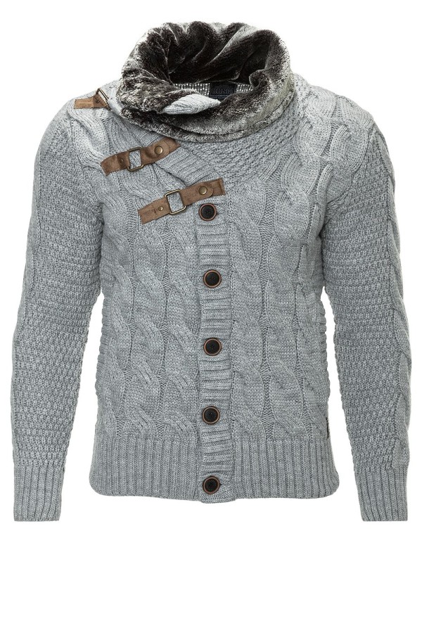 Męski sweter-kurtka Carisma Gray 7164 – ODZIEŻ — fotografia 1