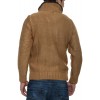 Męski sweter-kurtka dzianinowa Carisma Brown 7169 – ODZIEŻ