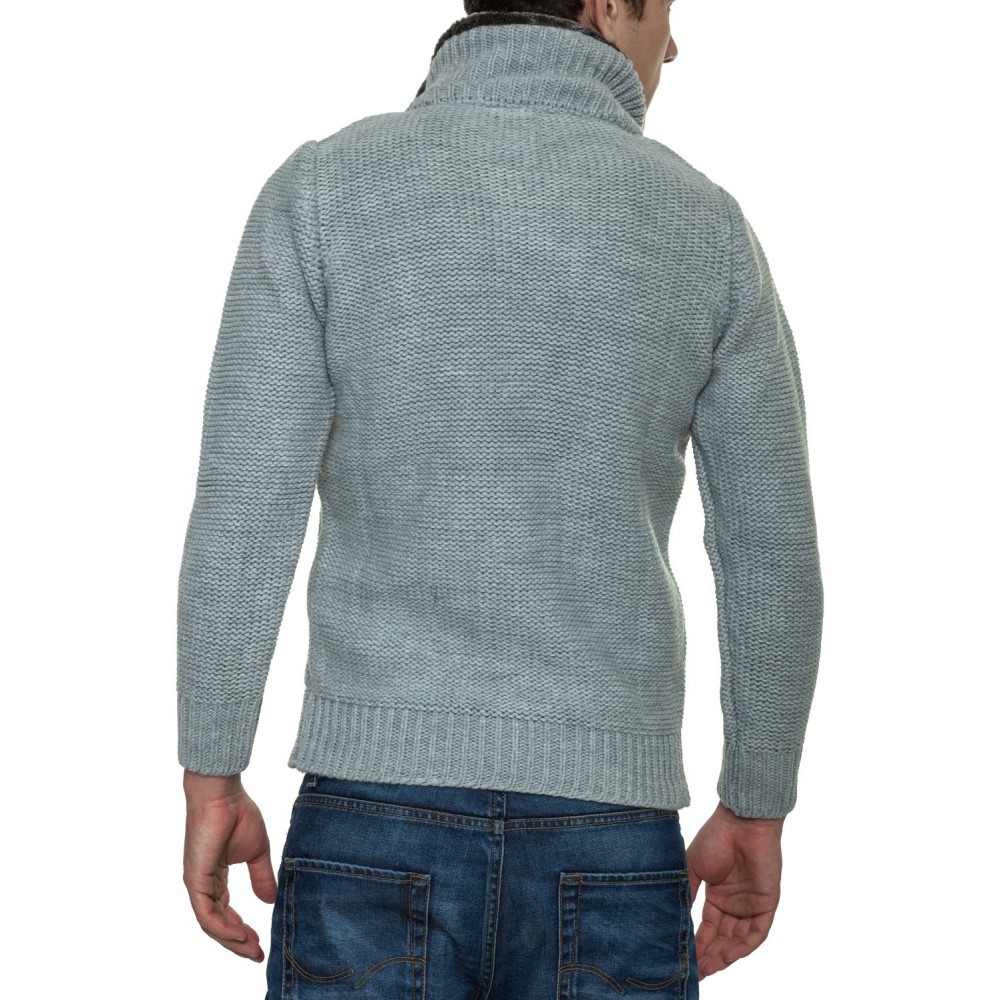 Męski sweter-kurtka dzianinowa Carisma Gray 7169 – BLACK FRIDAY Męski sweter-kurtka dzianinowa Carisma Gray 7169 – BLACK FRIDAY